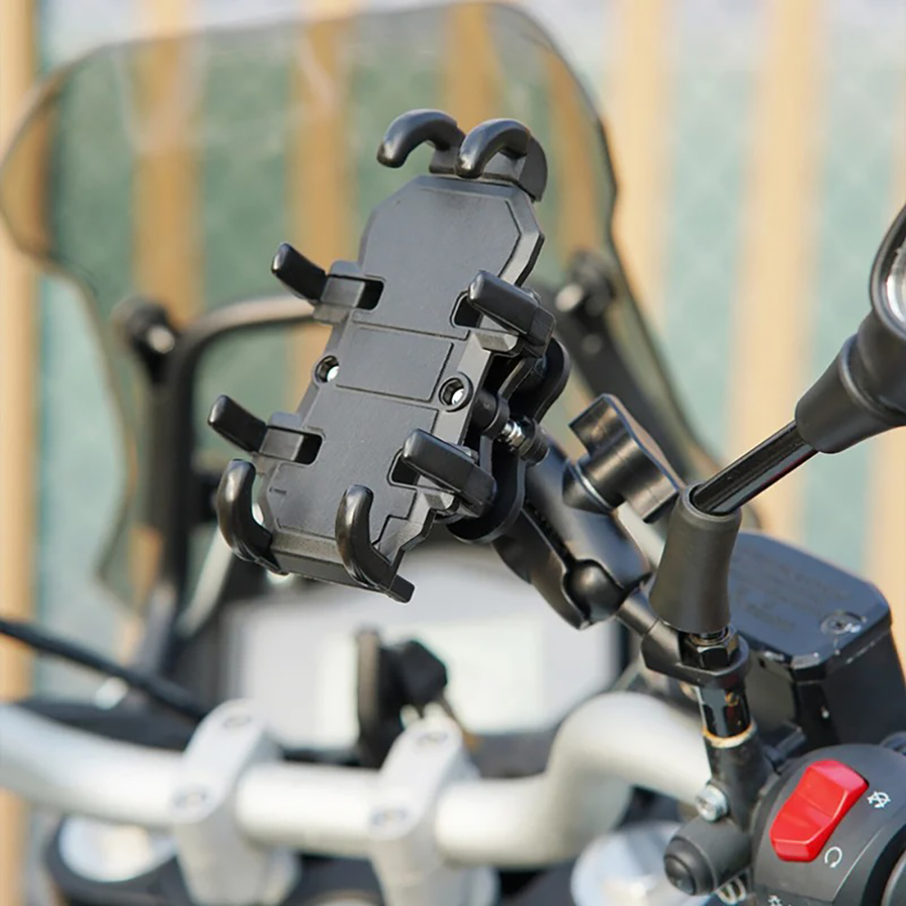 オートバイ乗馬 GPS 電動自転車アルミ自転車合金バイクハンドルバー電話ホルダースタンドマウントブラケット衝撃吸収