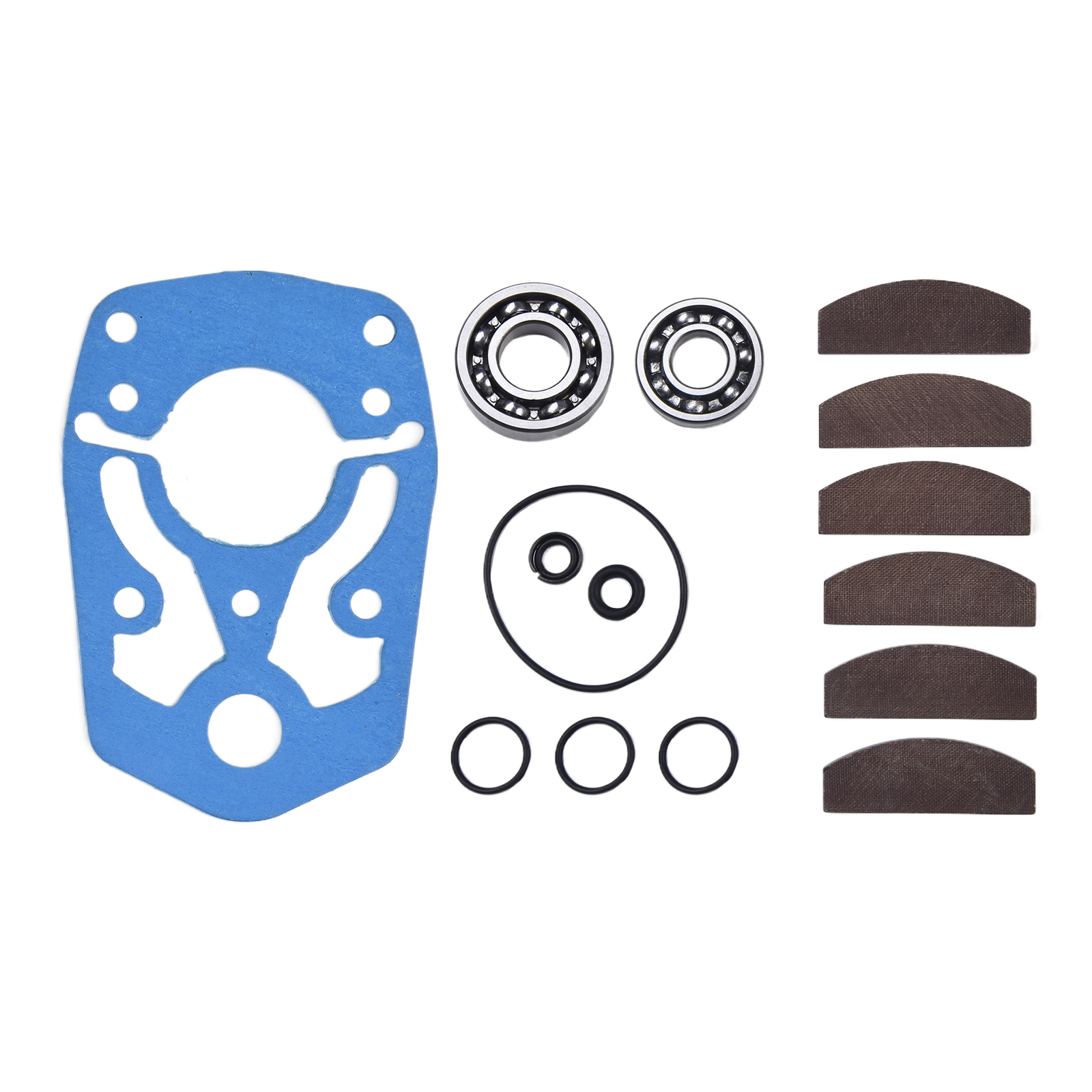 1 juego de kit de revisión CA 147716   Kit de afinación para Chicago Pneumatic CP734H, Kit de revisión, almohadilla de papel, hoja de rodamiento, raspador, herramientas eléctricas de aire