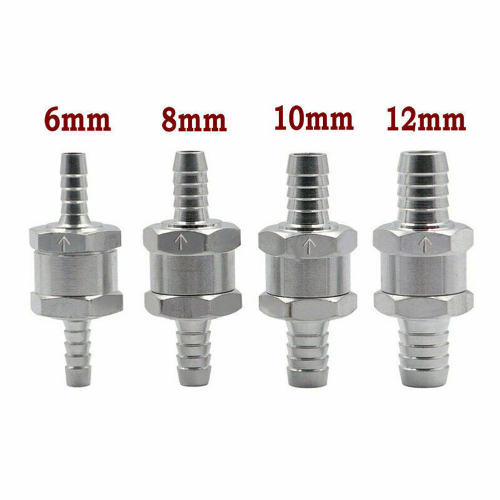 Hochwertiges Rückschlagventil-Werkzeug, 10 mm, Inline-Rücklauf für Benzin, Paraffin, Öl/Kerosin, Einwegrohr, Schlauchventil, 8 mm Teile