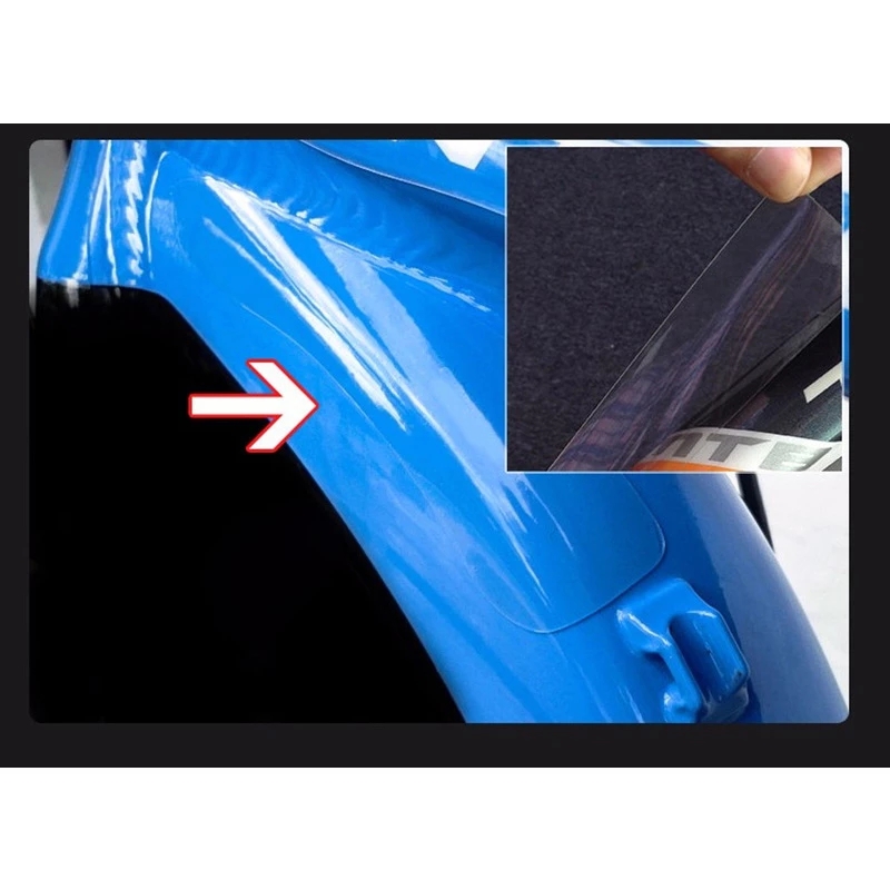 Cinta adhesiva transparente para bicicleta, Protector de cuadro de bicicleta, película de cinta Invisible resistente a los arañazos, decoración de conducción, 3/5M