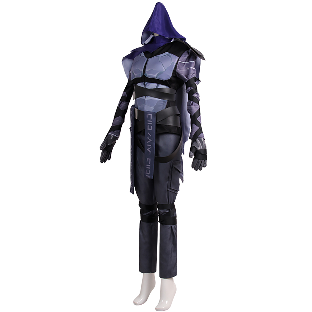 Omen Cosplay VALORANT Omen Kostum Set Lengkap Kustom Dibuat untuk Pria dan Wanita