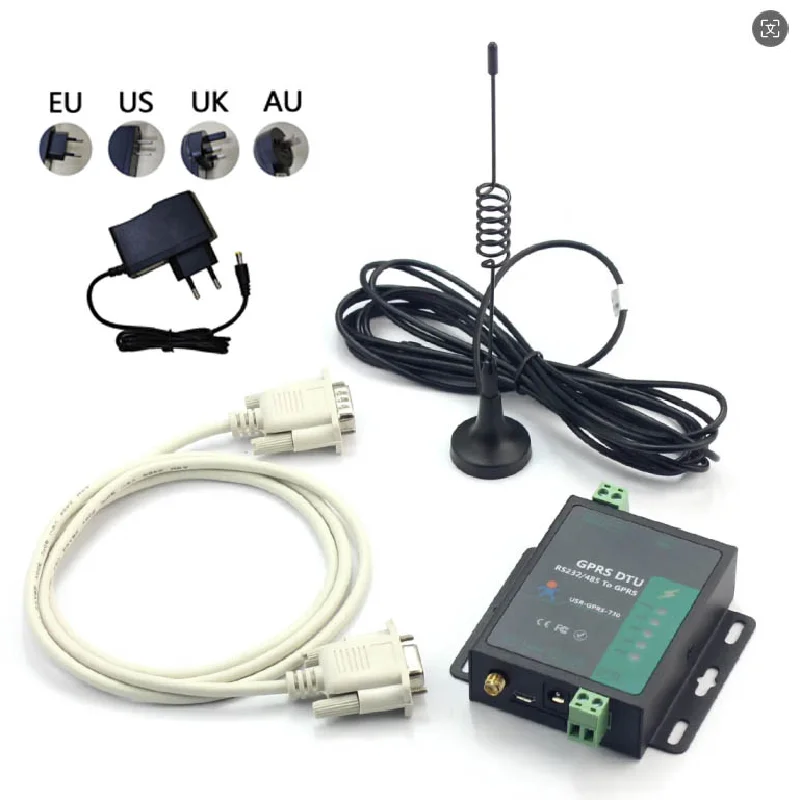 Puerto serie de módem móvil Industrial, convertidor de módem RS232 RS485 a GSM GPRS DTU, USR-GPRS232-730