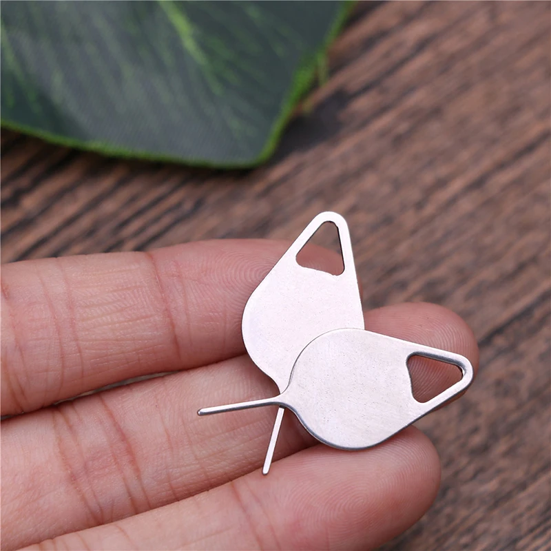 Cho iPhone iPad Samsung Cho Huawei Xiaomi 10 Chiếc Khay Sim Loại Bỏ Đẩy Pin Dụng Cụ Móc Chìa Thép Không Gỉ Kim