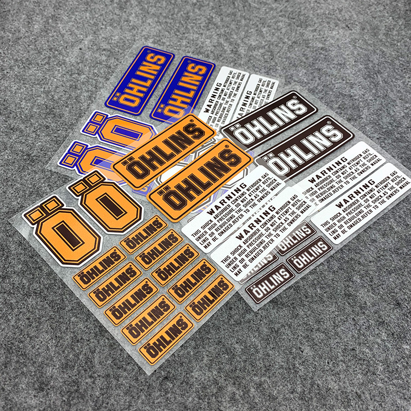 Reflective Motorcycle Stickers, Waterproof Decals for Ohlins, Motorcycle Accessories