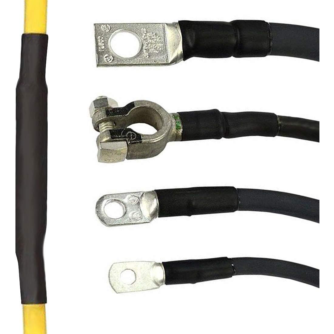 127pcs Heat Shrink Tubing 2:1, Electrical Wire Cable Wrap Assortment Electric Insulation Heat Shrink Tube Kit (7 Sizes)