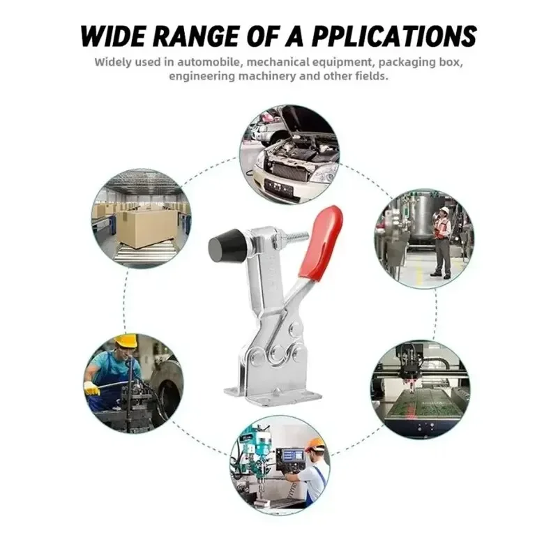 GH-201 2/4PCS แนวนอน Quick CLAMP Workholding Chuck สําหรับงานไม้แกะสลักเครื่อง 27KG แนวตั้ง CLAMP