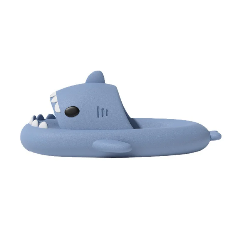Nuevo estilo zapatillas de tiburón para mujer, lindas chanclas de EVA de verano para hombre, toboganes antideslizantes para interiores y exteriores, zapatos de playa para niñas y niños, sandalias