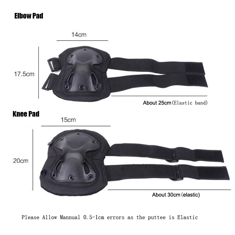 Rodillera táctica codo CS Protector militar ejército Airsoft deporte al aire libre caza rodillera equipo de seguridad rodilleras protectoras