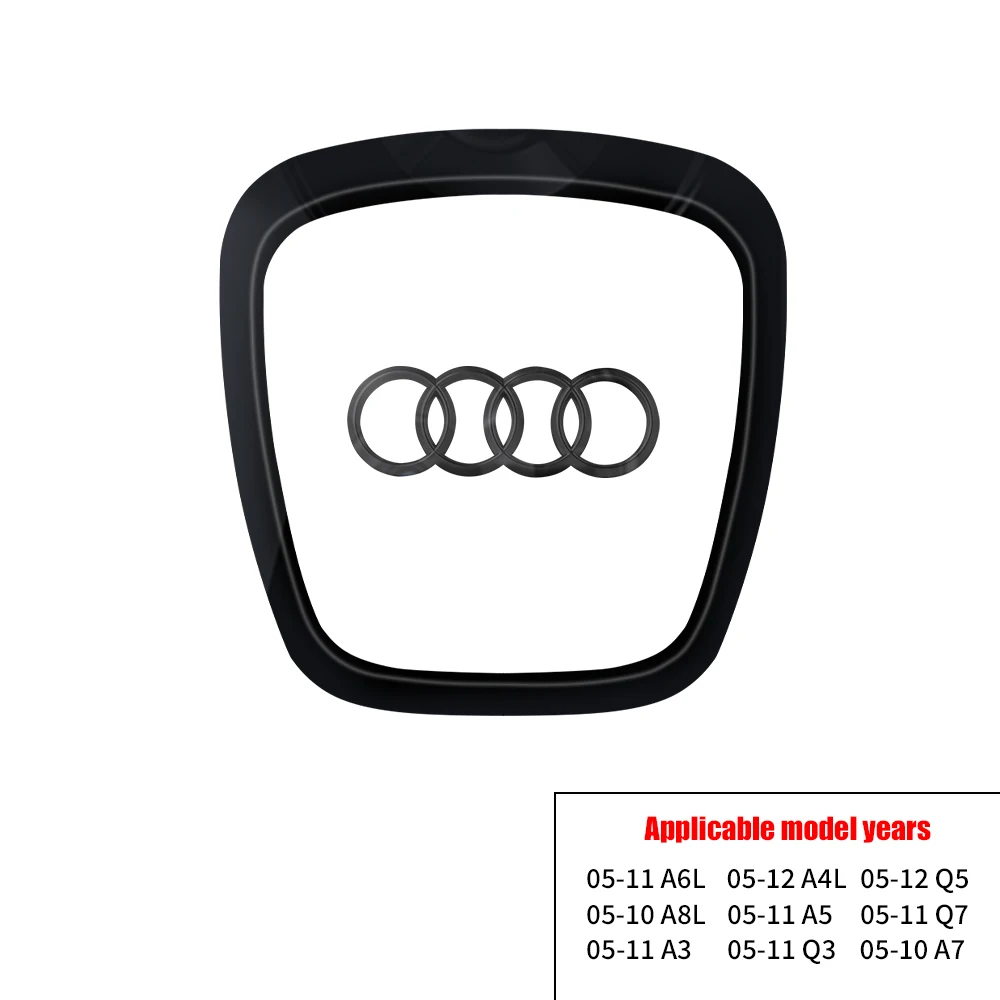 Automobil Lenkrad Abzeichen Ersatz Dekoration LOGO Für AUDI A6L A5 Q7 A3 Q3 2005-2011 A4L Q5 2005-2012 A8L A7 2005-2010