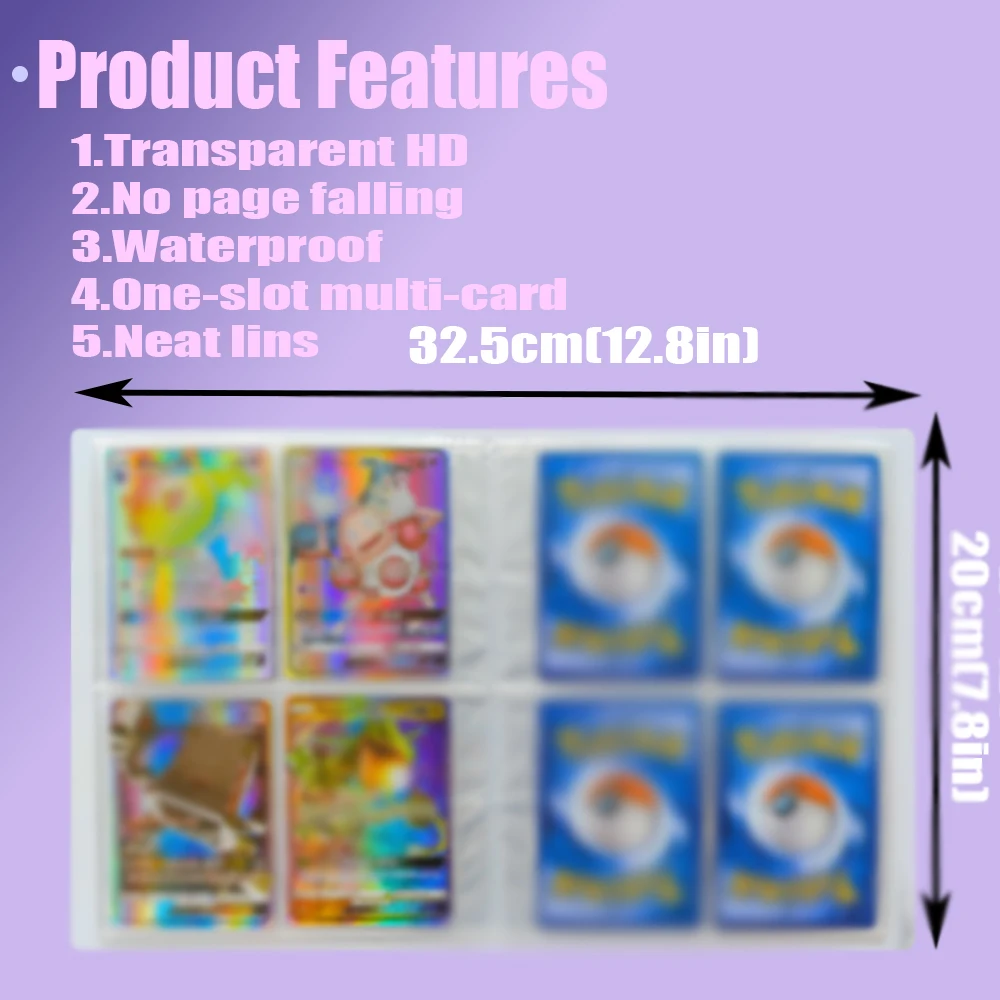 New Charizard Holder Binder Collections Folder Anime Card Protector Notebook  for Pokemon Album 240Pcs Card Book