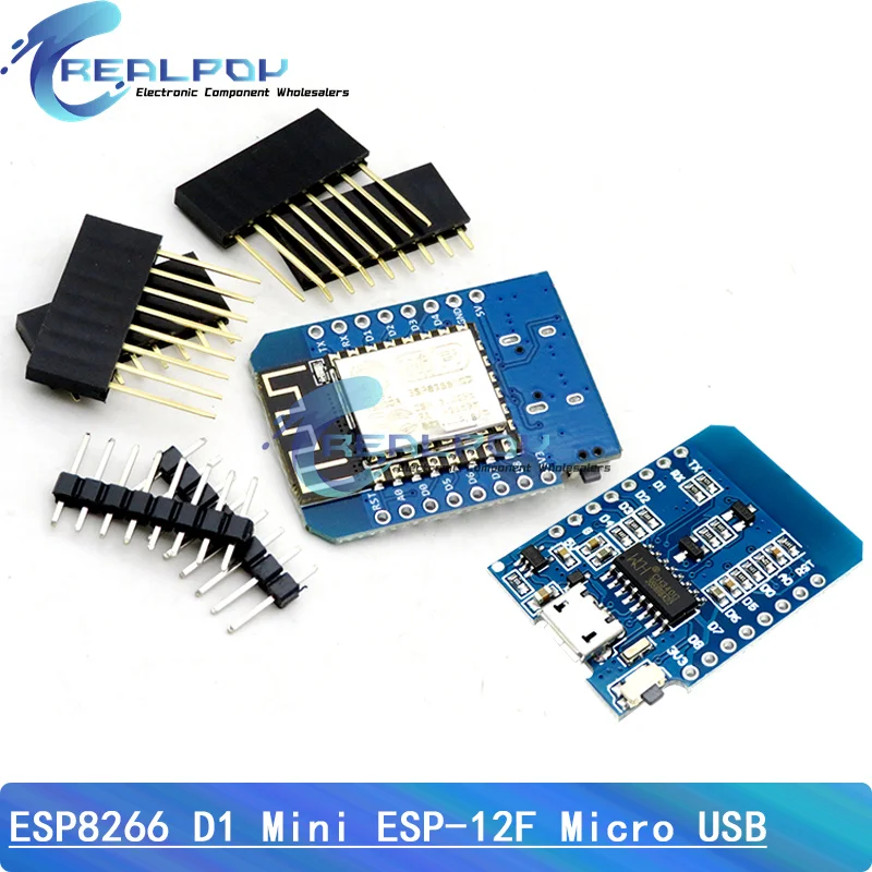 ESP8266 ESP-12 ESP-12F WeMos D1 Mini Module Wemos WiFi Development Board Micro/Type-C USB 3.3V Based On ESP-8266EX 11 With Pins