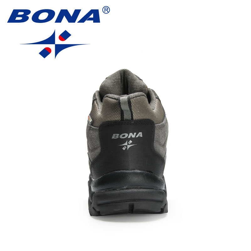BONA, nuevos diseñadores, zapatos de senderismo transpirables antideslizantes y resistentes al desgaste para hombres, zapatos para caminar y trotar de alta calidad para exteriores, Mansculino