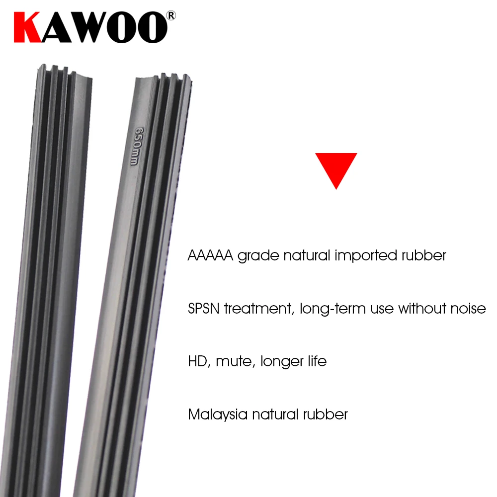 2 個の高品質骨なしフレームレスゴム車のワイパーブレードリフィルストリップフロントガラス 6 ミリメートル 26 "28" 30 "32" フロントガラスカーアクセサリー