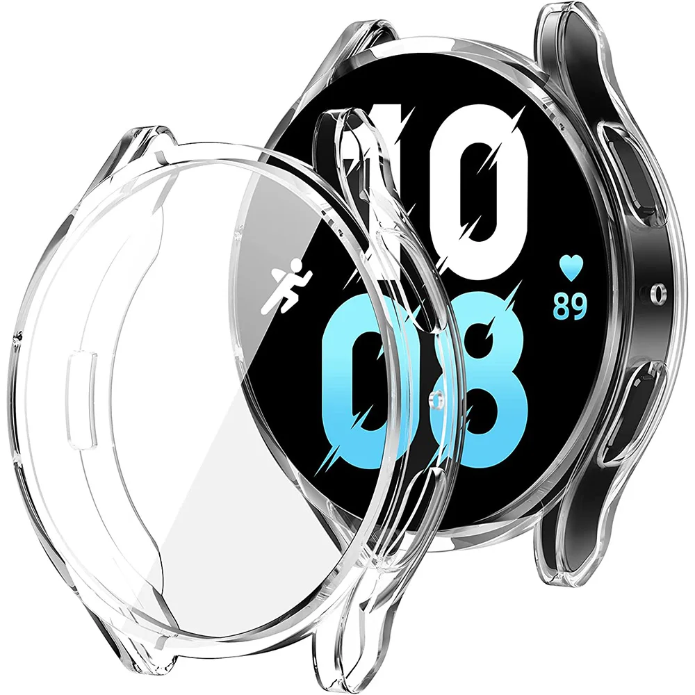 Adecuado para Samsung Galaxy Watch 4 5 6 7 40mm 44mm material suave completamente cubierto funda protectora resistente a los golpes y a los arañazos