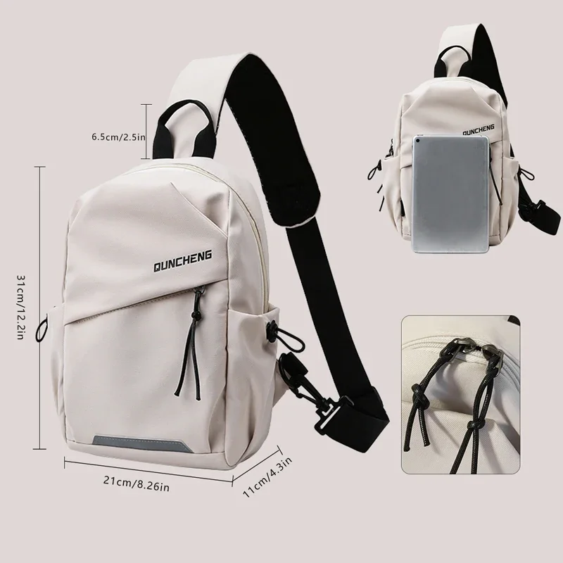 Bolsa Transversal Masculina de Ombro Único, Mochila Pequena, Bolsa de Peito, Esportes de Ciclismo Femininos, Escalada de Montanha, Meninos, Tablet Leve