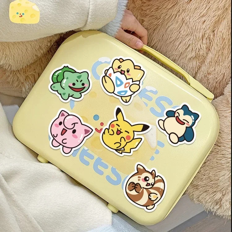 Kawaii Anime Pokémon Adesivos, Decalques Pikachu, DIY para Laptop, Bagagem, Skate, Telefone, Desenhos Animados, Presente Kid Toy, 50Pcs