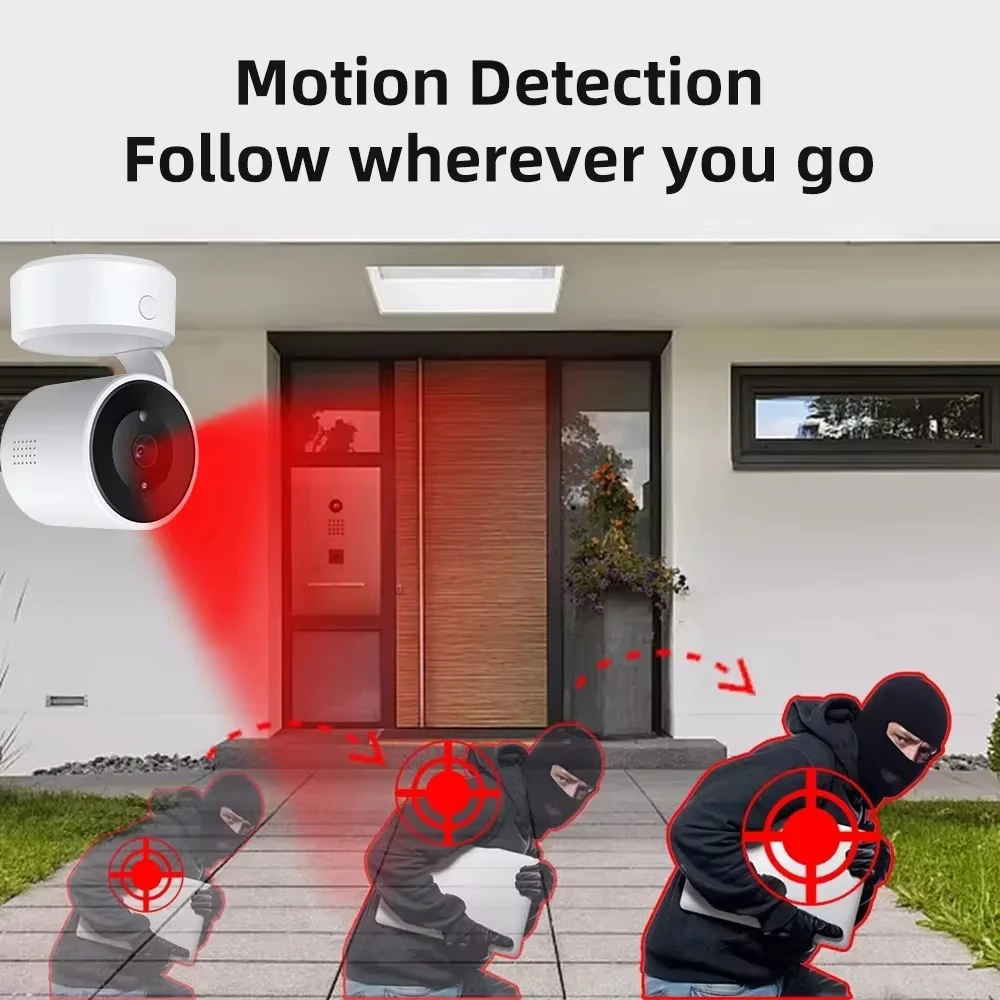 Cámara Wifi Tuya para interiores, Monitor de bebé con un solo toque de 5MP, cámara IP de seguridad de conversación bidireccional, videovigilancia inalámbrica con Zoom 4X