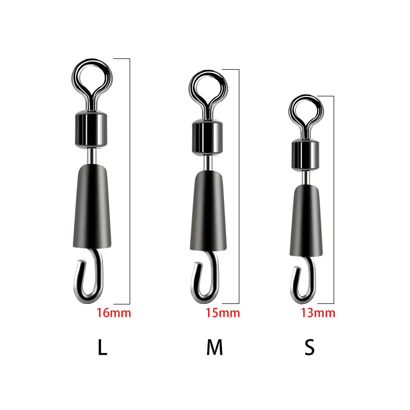 30/50PCSFishing แบริ่งหมุนลูกปืนหมุนแหวนแข็งตกปลา Connector เรือ Quick Fast Link Connector