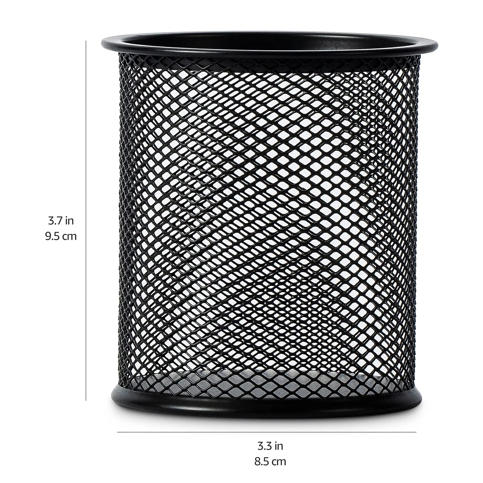 Container Schreibtisch Organizer Container Schwarz Desktop Metall Stifthalter Mesh Bleistift Tasse Stiftetui