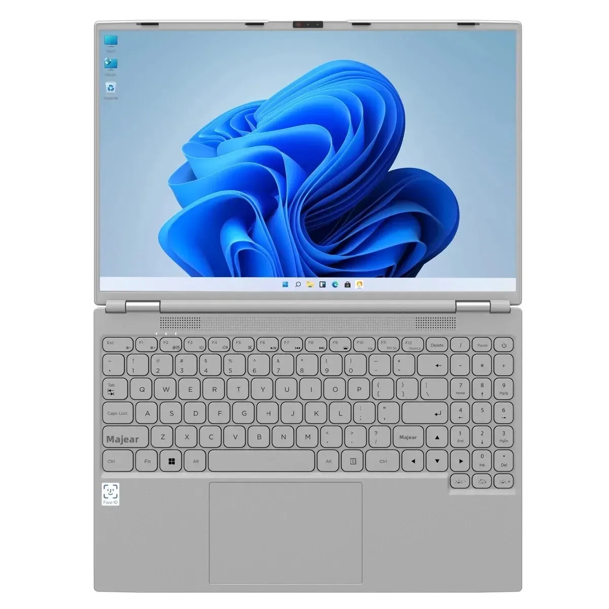 Reconnaissance faciale Intel Notebook N5095 Graphique UHD 16" Ordinateur portable 16 Go 32 Go de RAM Max 2 To ROM Windows 11 Wifi 5 BT 4.2 Clavier RVB