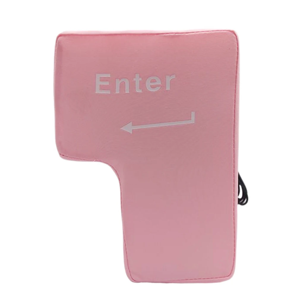 Soft Anti-Stress Computer Huge Enter Key Big USB Keyboard Vent Button Pillow Desktop Stress Reliever Cushion USB Big Enter Key