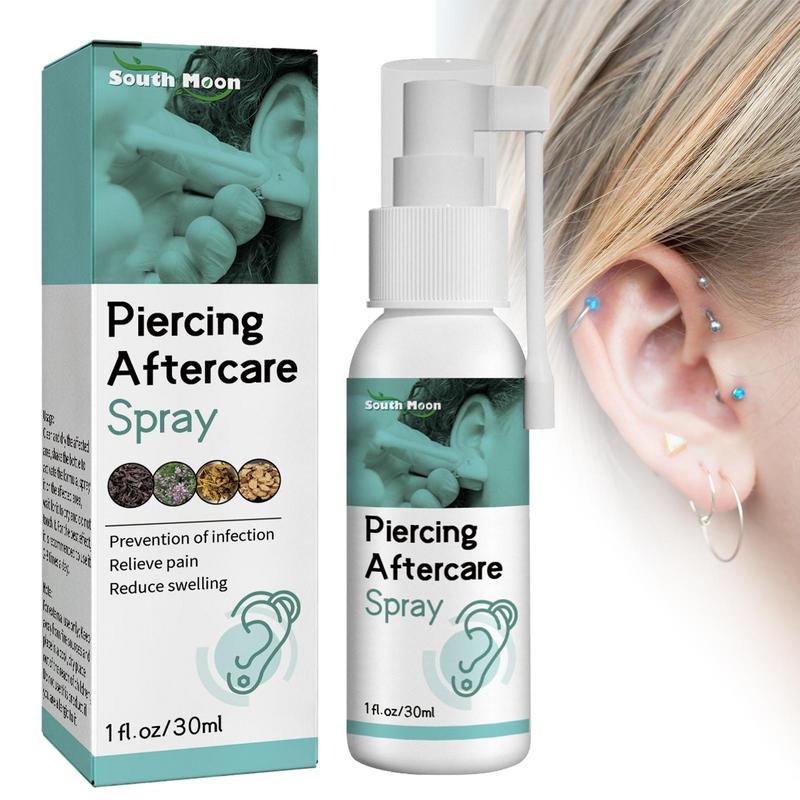 Piercing Aftercare Spray Effective Earring Cleaning Solution Cleaning Supplies to Cleanse and Soothe Swelling Irritated Skin