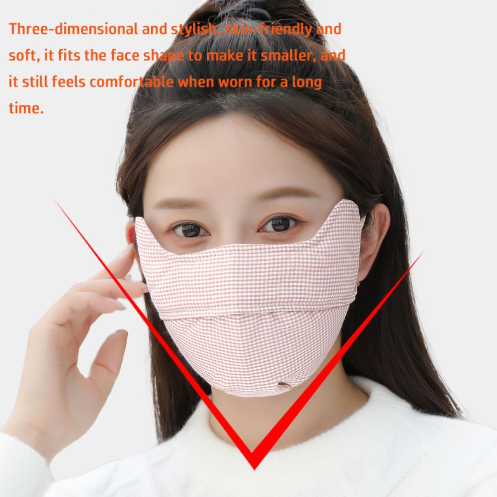 New Breathable Warm Masks Pure Cotton Windproof Face Mask Thickened Skin-friendly Mouth Cover Outdoor