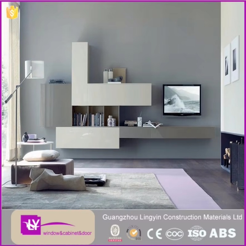 Combohome-TV Stand Gabinete e Mesa De Café, Tampo De Mármore De Madeira, Mobília Da Sala De Estar, Novo Design