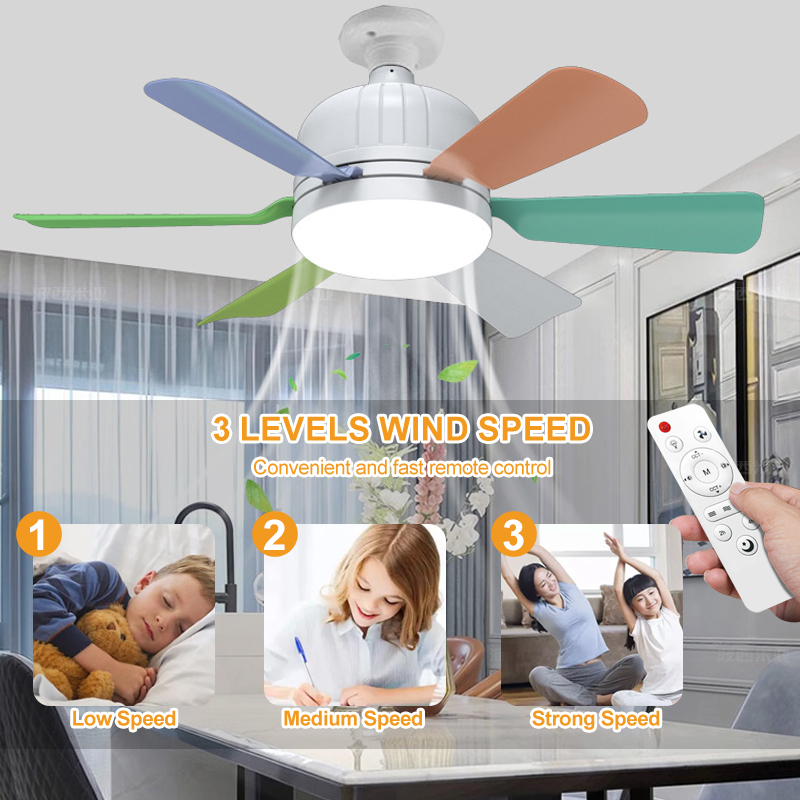 40W enchufe ventilador luz bombilla con ventilador de techo Control remoto inteligente bombilla Led de techo E27 lámpara para dormitorio sala de estar