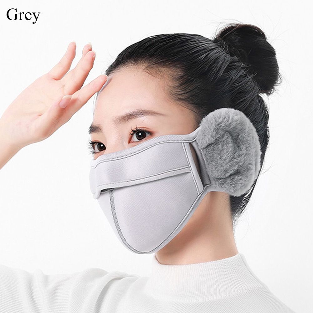 Модная хлопковая маска, ветрозащитная зимняя теплая крышка для рта, морозостойкая грелка для ушей, уличная