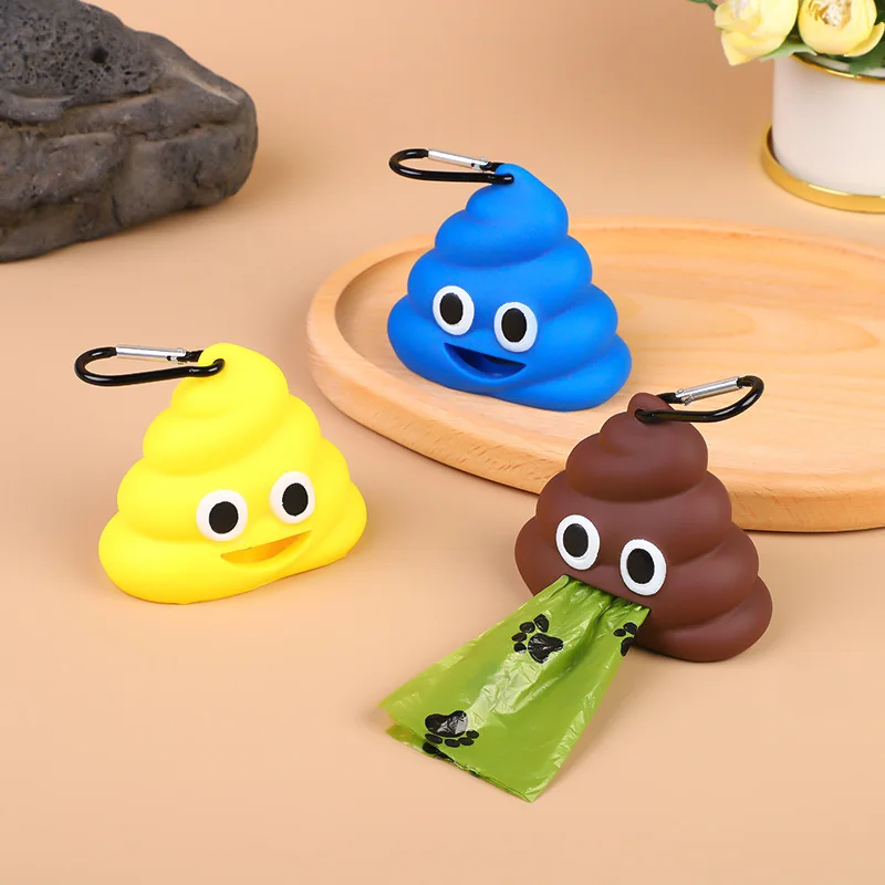 1PC Creative อุปกรณ์สําหรับสัตว์เลี้ยงสุนัขกระบะไม่เต็มเต็งการ์ตูน Poop-รูปแบบพกพาขยะ SHELL ขนาดกะทัดรัดสําหรับแมวและสุนัข