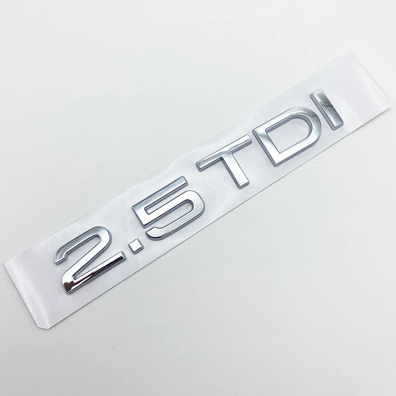 Pegatina para maletero de coche 3D ABS negro brillante 2,0 2,5 3,0 4,0 5.0TDI 30 35 40 45 50 55 TDI para Audi A1 A3 A4 A5 A6 A7 A8 Q2 Q3 Q5 Q7 TT
