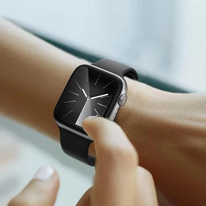 5 個のセラミックフィルム Apple Watch 9 8 7 6 SE 5 45 ミリメートル 41 ミリメートル 42 ミリメートル 44 ミリメートル 40 ミリメートル 38 ミリメートルスクリーンプロテクター IWatch ウルトラ 49 ミリメートルガラスではありません