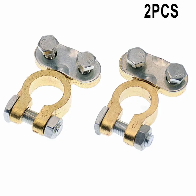 1 paar 12 V Batterij Terminal Schroef Type Connector Messing Aluminium Leisure Klemmen Voor Auto Vrachtwagen Van Vrachtwagen Caravan Campervan