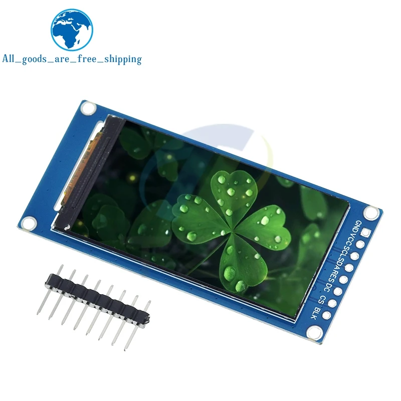 Schermo LCD TFT a angolo intero IPS da 1,9 pollici Modulo display a colori Porta seriale SPI Ad alta definizione 170x320 ST7789