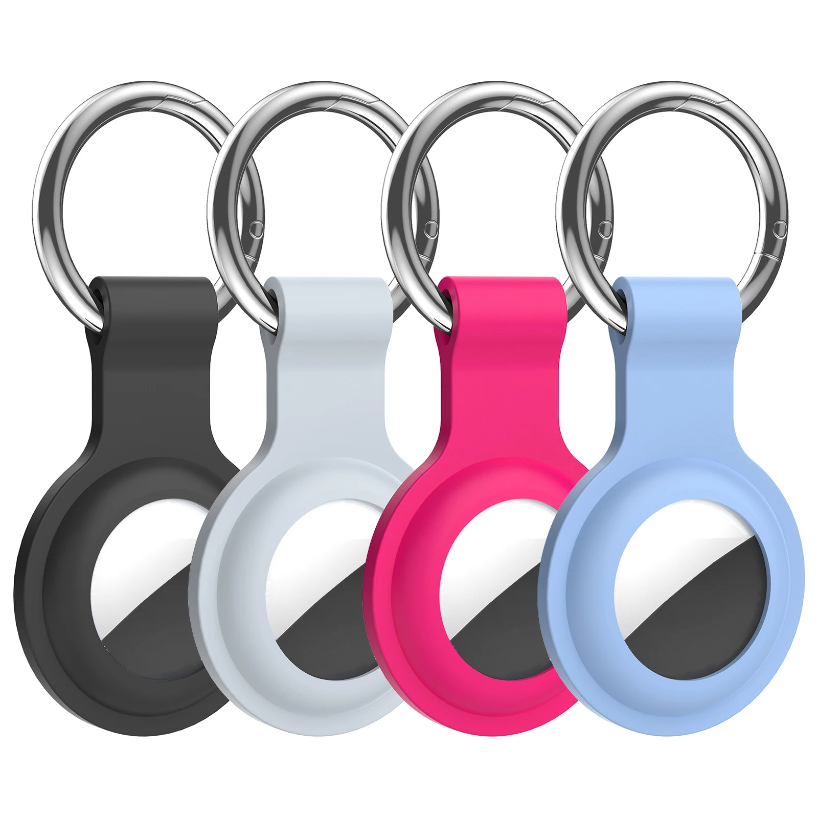 Funda AirTag llavero de silicona AirTags llavero etiqueta cadena Apple AirTag GPS buscador de productos para perro gato bolsa llave equipaje