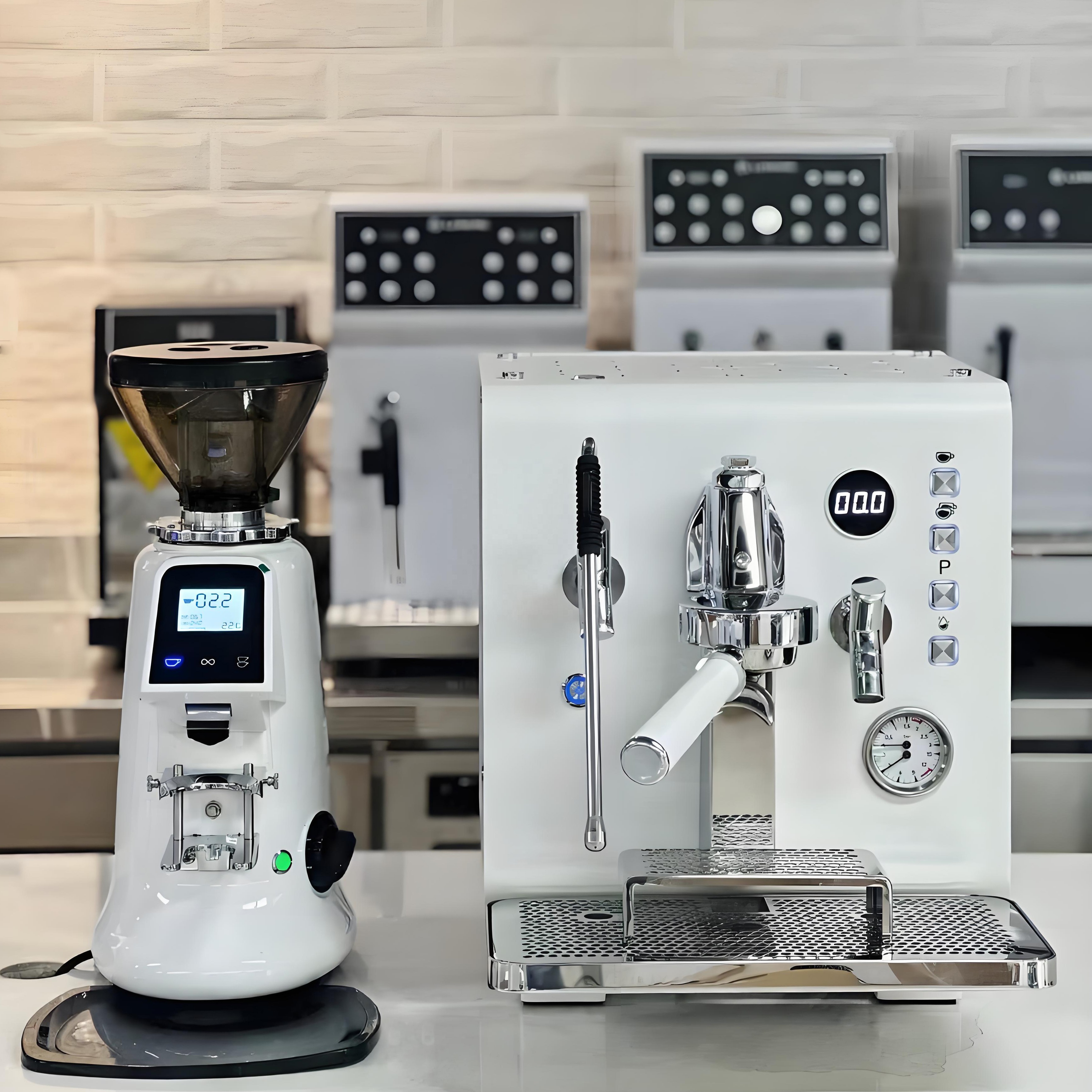 ST Semi-Automatic Stainless Steel Processing Coffee Shop Equipment Espresso Coffee Machine For Business