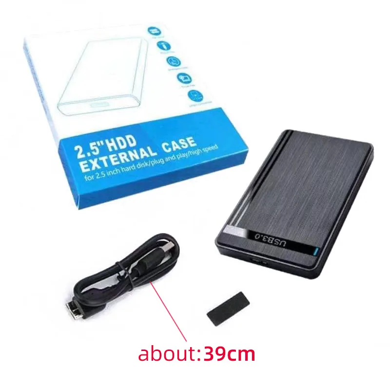 HDD Case SATA to USB3.0 HDD Enclosure 2.5 inch Hard Drive Case Support 6Gbps Mobile External HDD Storage Case for PC Laptop