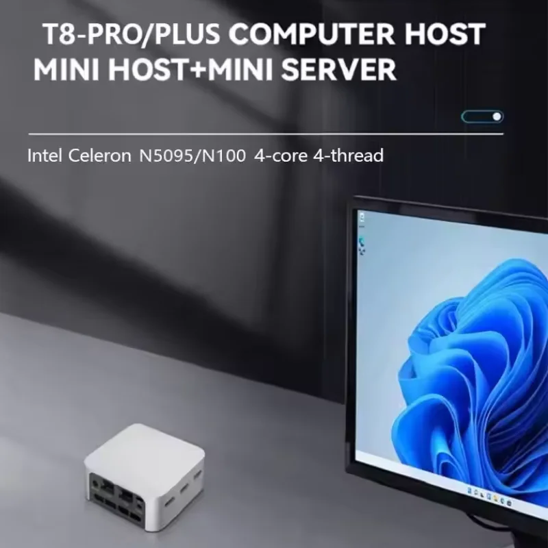FIREBAT T8 Pro Intel N100 Mini PC Windows 11 16GB DDR5 512GB SSD Dual Gigabit Ethernet Port WIFI5 BT4.2 4K HD Multifunction PC