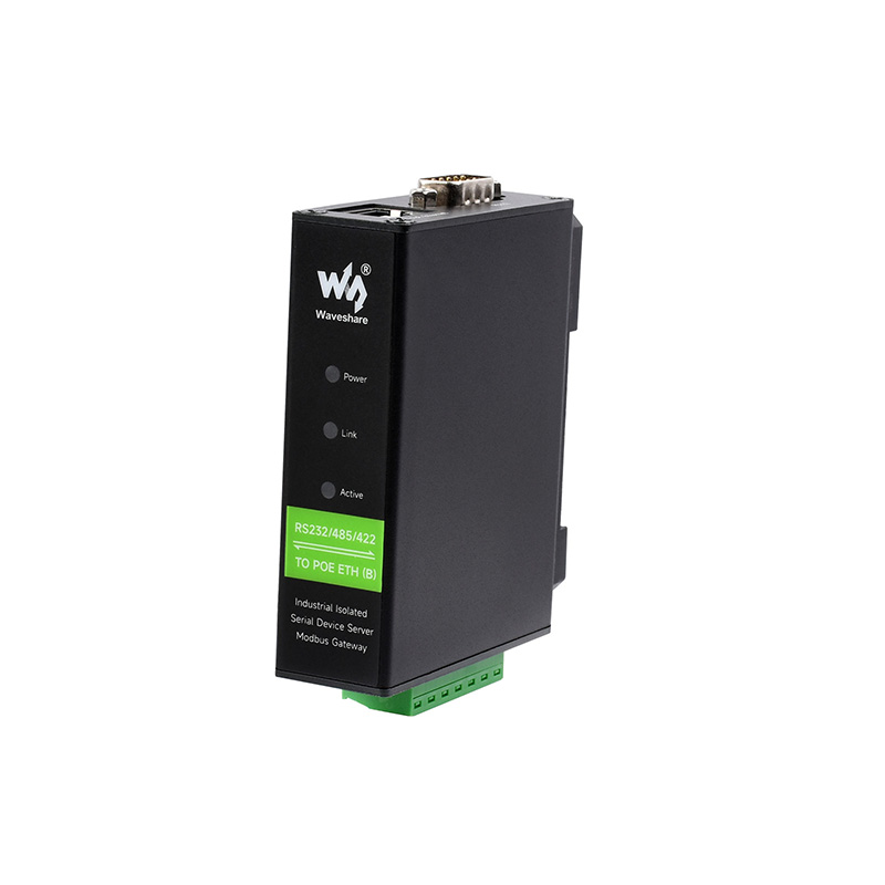 Промышленный последовательный сервер из металлического сплава на DIN-рейку RS232 RS422 RS485 к RJ45 Ethernet TCP/IP к последовательному серверу с функцией POE