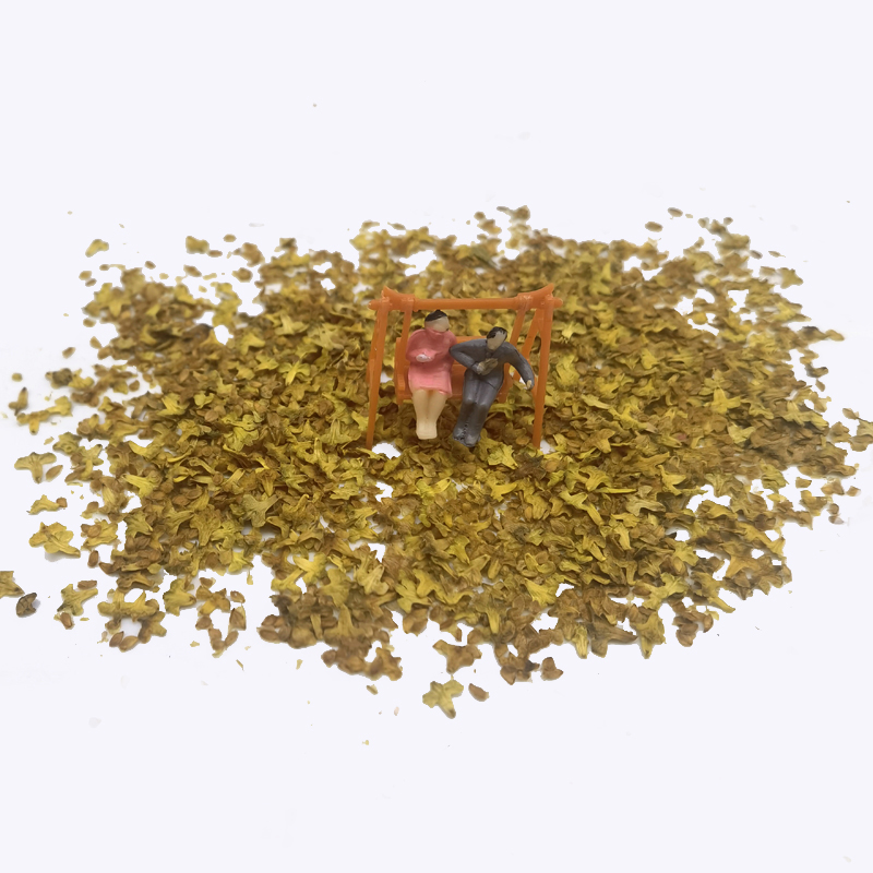50ml/bottle Micro Landscape Leaves Diorama fake Grass Tufts Accessories Static Leaf Model for Scale Model Train Layout