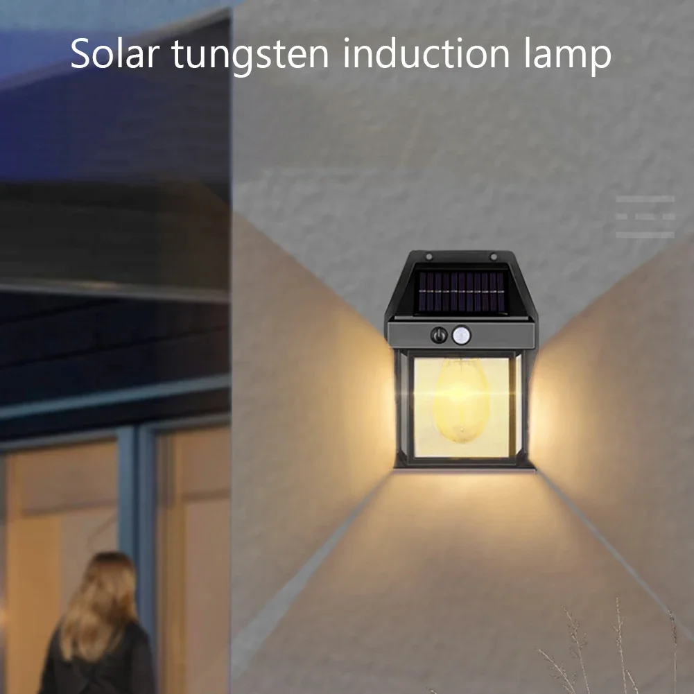 LED-buitenwandlamp IP65 waterdicht zonne-gazonlicht Body Sensing Villa kleine wandlamp voor Pathway Villa Outdoor