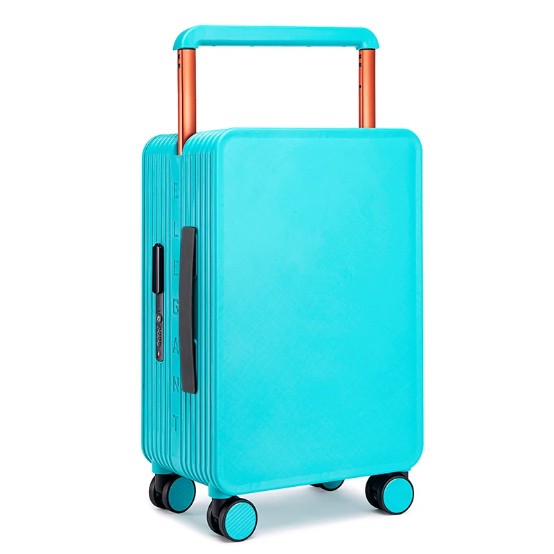 Maleta de barra de tracción de mango ancho, equipaje de lujo de alto grado, Maleta de Transporte, caja de carro de cabina de 20 pulgadas, cerradura de combinación TSA