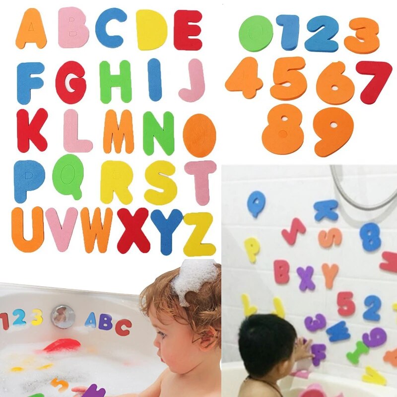 36 Stks/set Alfanumerieke Brief Bad Puzzel Eva Kids Babyspeelgoed Nieuwe Vroege Educatieve Kinderen Bad Grappig Speelgoed Bad Speelgoed