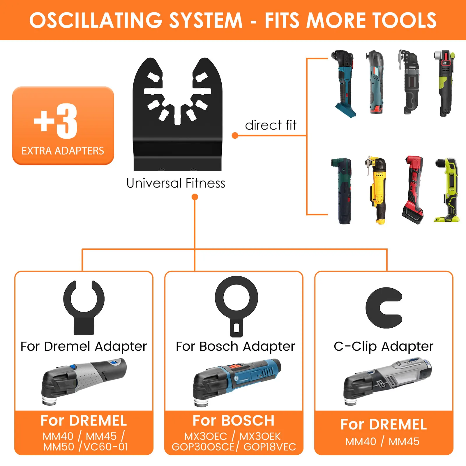 Multi Tool Blades Oscillating Saw Blade Multi-Function Saw Saw Blade Renovator Multi Cutter Blade For Wood Metal Plastic Cutting