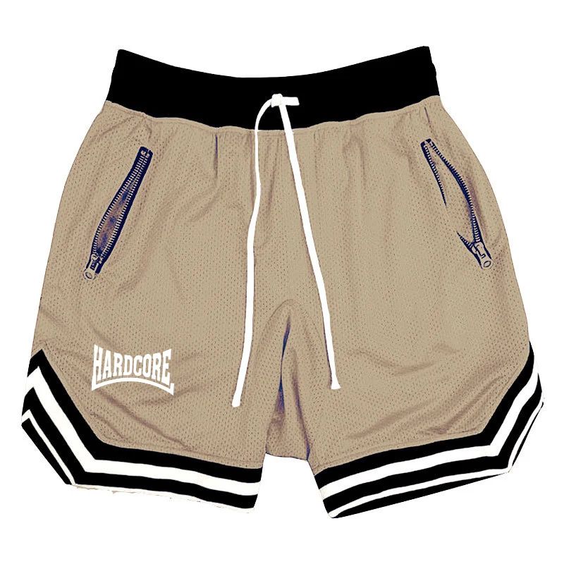 Hardcore novos homens verão algodão cor sólida shorts de alta qualidade casual cintura elástica confortável respirável calças curtas