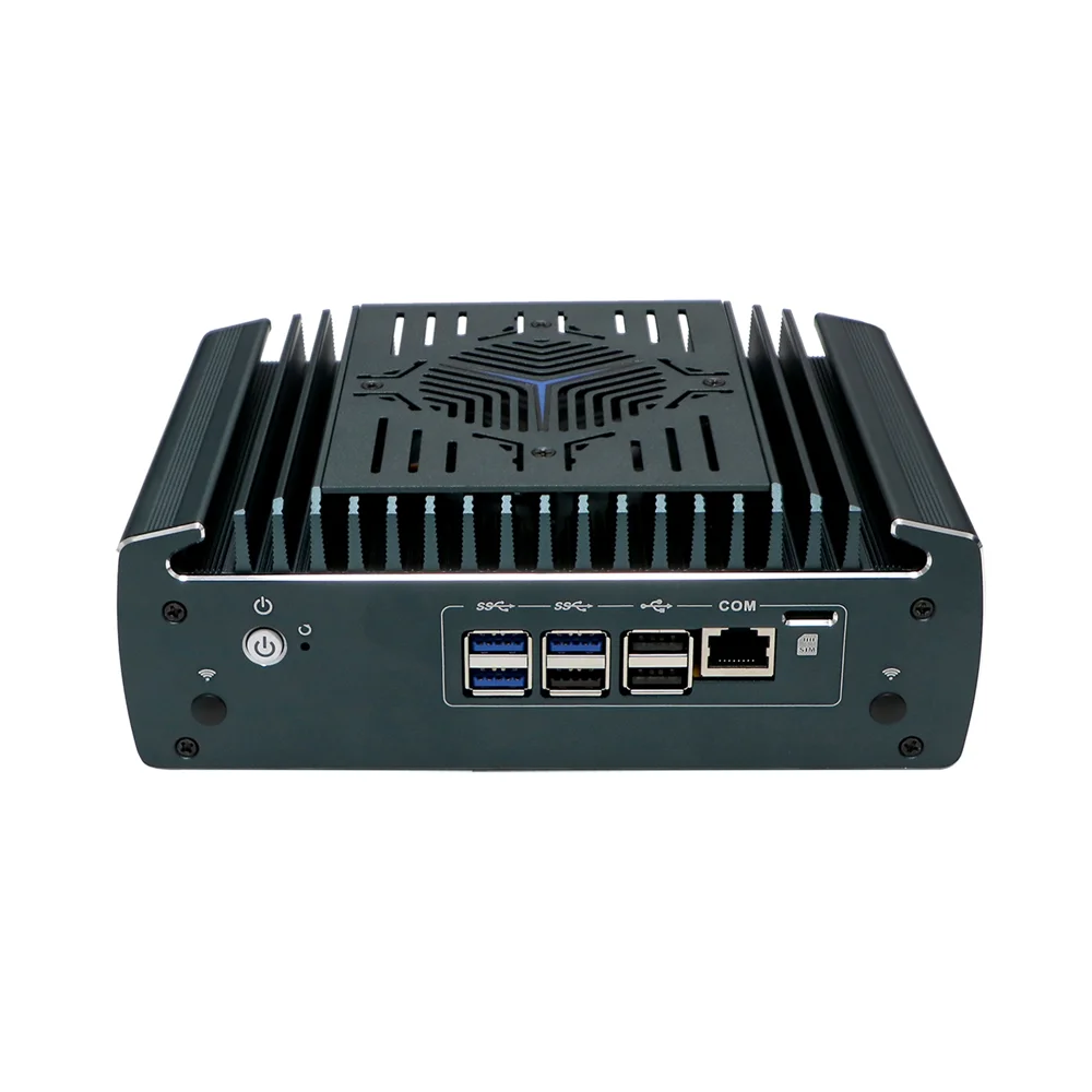HUNSN Micro Firewall Appliance, Mini-PC, pFsense, Mikrotik, Core I5/I7, RX14, OPNsense, VPN, Router-PC, AES-NI, 6LAN, HDMI, Nano-SIM-Steckplatz