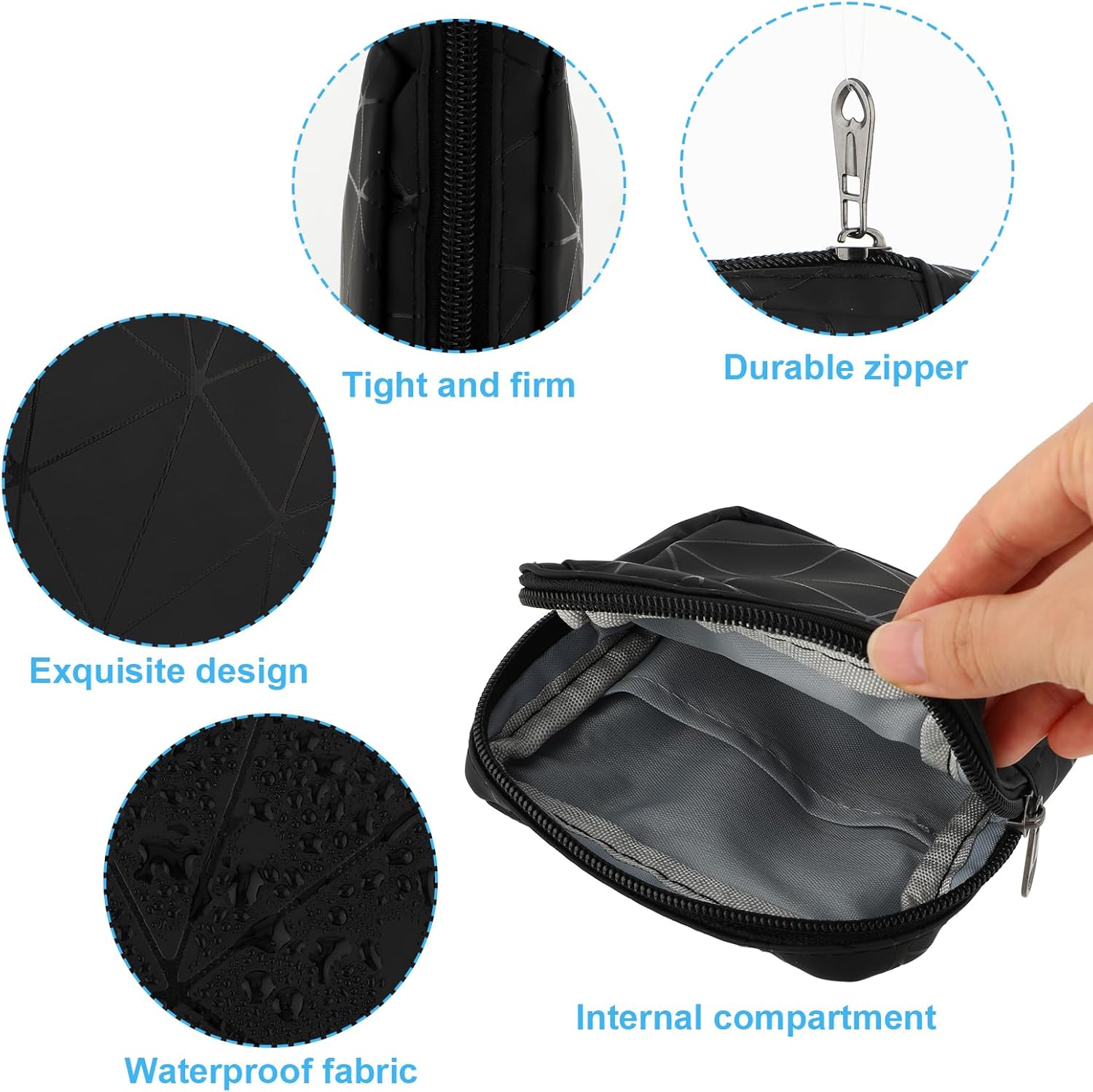 Mini bolsa portátil para almacenar pañuelos sanitarios, impermeable, a prueba de polvo, protección de privacidad, bolsa mensual esencial de viaje