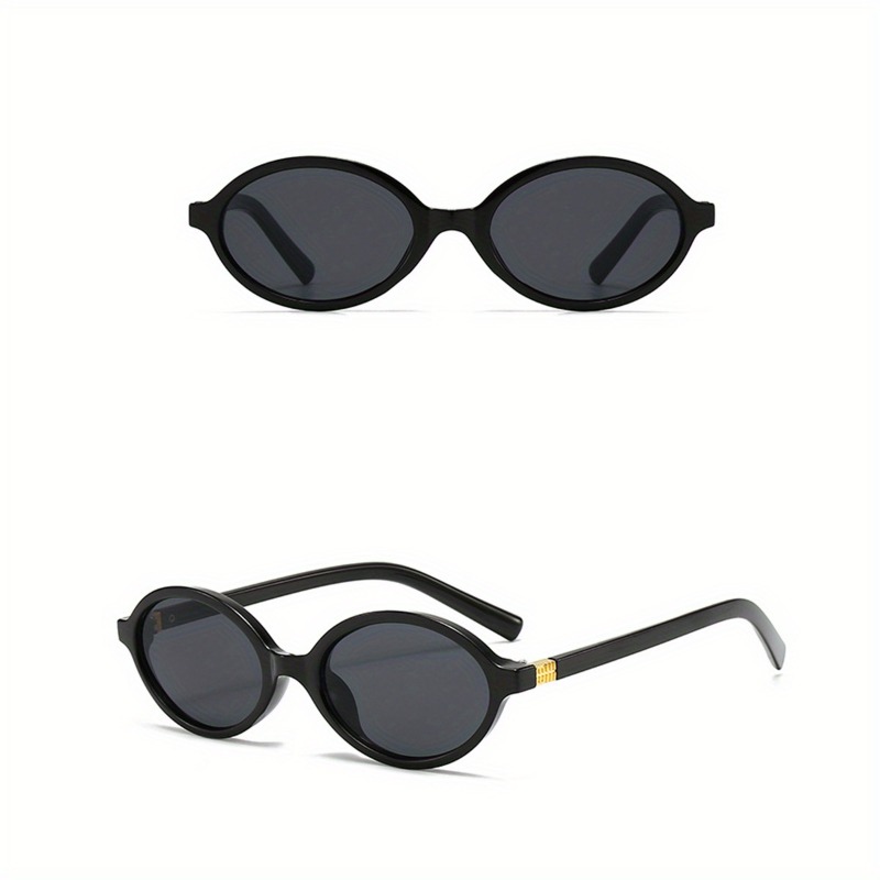 Óculos retrô ovais da moda com lentes antirreflexo – armação pequena chique, ideais para festas e viagens, acessórios para óculos