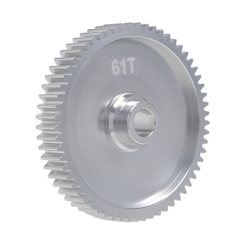 Aksesori suku cadang Upgrade mobil RC, logam 61T Spur Gear 51004 untuk TAMIYA TT01 TT-01 TT01D TT01E 1/10